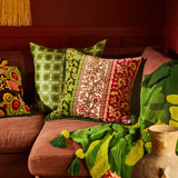 Sage & Clare Thea Velvet Cushion - Kelp