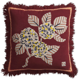 Sage & Clare Vivi Appliqué Cushion - Rosewood