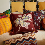 Sage & Clare Vivi Appliqué Cushion - Rosewood