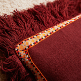 Sage & Clare Vivi Appliqué Cushion - Rosewood