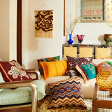 Sage & Clare Vivi Appliqué Cushion - Rosewood