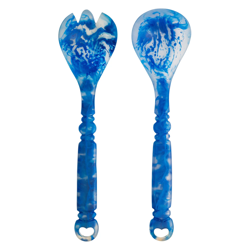 Sage & Clare Wilkie Salad Servers - Lapis