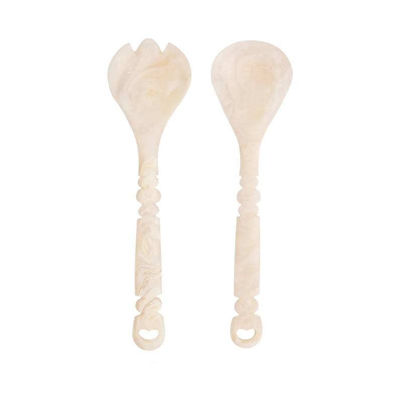 Sage & Clare Wilkie Salad Servers - Vanilla