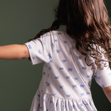 Nature Baby Saturday Dress Ribbons Zen Blue