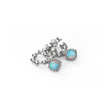 Stolen Girlfriends Club Baby Claw Ball Chain Sleeper Opal