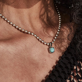 Stolen Girlfriends Club Baby Claw Ball Chain Necklace Opal
