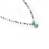 Stolen Girlfriends Club Baby Claw Ball Chain Necklace Opal