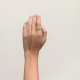 Stolen Girlfriends Club Baby Claw Ring - Opal - Gold Plated