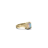 Stolen Girlfriends Club Baby Claw Ring - Opal - Gold Plated