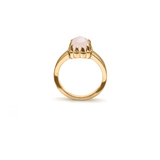 Stolen Girlfriends Club Baby Claw Ring Rose Quartz Gold Plated