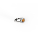 Stolen Girlfriends Club Baby Claw Ring Orange Citrine