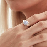 Stolen Girlfriends Club Baby Claw Ring Blue Lace Agate