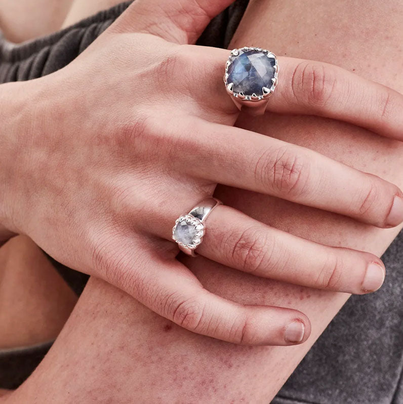 Stolen Girlfriends Club Baby Claw Ring Moonstone