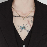 Stolen Girlfriends Club Baby Claw Ball Chain Necklace Opal - Gold