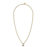Stolen Girlfriends Club Baby Claw Ball Chain Necklace Opal - Gold