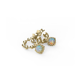 Stolen Girlfriends Club Baby Claw Ball Chain Sleeper Opal - Gold