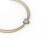 Stolen Girlfriends Club Love Claw Bracelet Opal - Gold