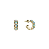Stolen Girlfriends Club Love Halo Cluster Earrings Opal - Gold