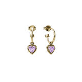 Stolen Girlfriends Club Dahlia's Heart Anchor Sleepers Pink Amethyst - Gold