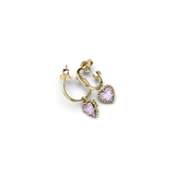 Stolen Girlfriends Club Dahlia's Heart Anchor Sleepers Pink Amethyst - Gold