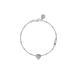 Stolen Girlfriends Club Dahlia's Heart Bracelet Pink Amethyst