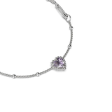 Stolen Girlfriends Club Dahlia's Heart Bracelet Pink Amethyst