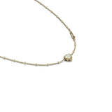 Stolen Girlfriends Club Dahlia's Heart Necklace Opal - Gold