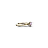 Stolen Girlfriends Club Dahlia's Heart Ring Pink Amethyst - Gold