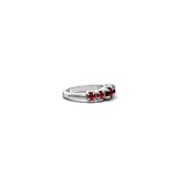 Stolen Girlfriends Club Halo Cluster Ring - Garnet