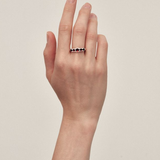 Stolen Girlfriends Club Halo Cluster Ring - Garnet