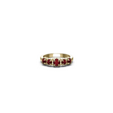 Stolen Girlfriends Club Halo Cluster Ring - Gold Plated Garnet