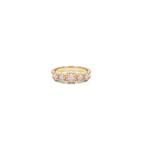 Stolen Girlfriends Club Halo Cluster Ring - Pink Opal Gold