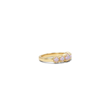 Stolen Girlfriends Club Halo Cluster Ring - Pink Opal Gold