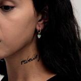 Stolen Girlfriends Club Love Anchor Earrings - Opal - Gold