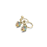 Stolen Girlfriends Club Love Anchor Earrings - Opal - Gold