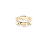 Stolen Girlfriends Club Love Chain Eternity Ring Gold Plated