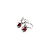 Stolen Girlfriends Club Love Claw Anchor Earrings - Garnet