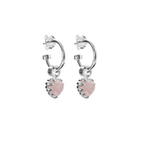 Stolen Girlfriends Club Love Claw Anchor Earrings Rose Quartz