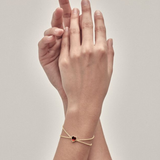 Stolen Girlfriends Club Love Claw Bracelet - Gold Plated Garnet