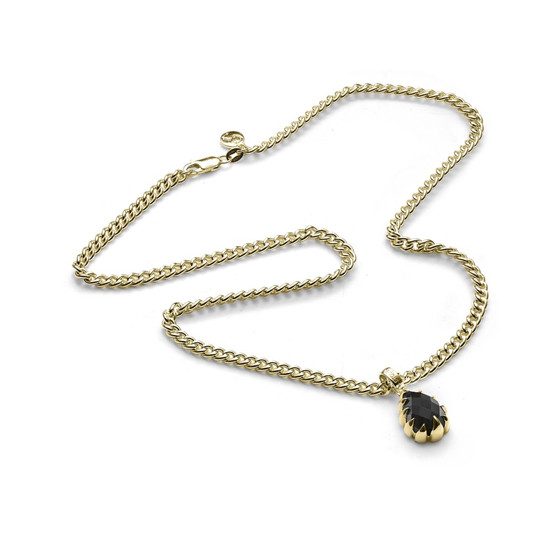 Stolen Girlfriends Club Love Claw Drop Necklace Onyx Gold