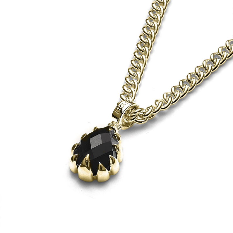 Stolen Girlfriends Club Love Claw Drop Necklace Onyx Gold