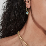 Stolen Girlfriends Club Love Claw Anchor Earrings Opal - Gold