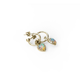 Stolen Girlfriends Club Love Claw Anchor Earrings Opal - Gold