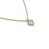 Stolen Girlfriends Club Love Claw Necklace - Opal - Gold