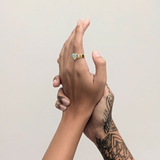 Stolen Girlfriends Club Love Claw Ring - Opal - Gold