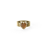 Stolen Girlfriends Club Love Claw Ring Orange Citrine Gold Plated