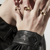 Stolen Girlfriends Club Love Claw Ring Orange Citrine Gold Plated