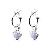 Stolen Girlfriends Club Love Anchor Earrings Blue Lace Agate