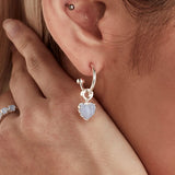 Stolen Girlfriends Club Love Anchor Earrings Blue Lace Agate