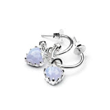 Stolen Girlfriends Club Love Anchor Earrings Blue Lace Agate